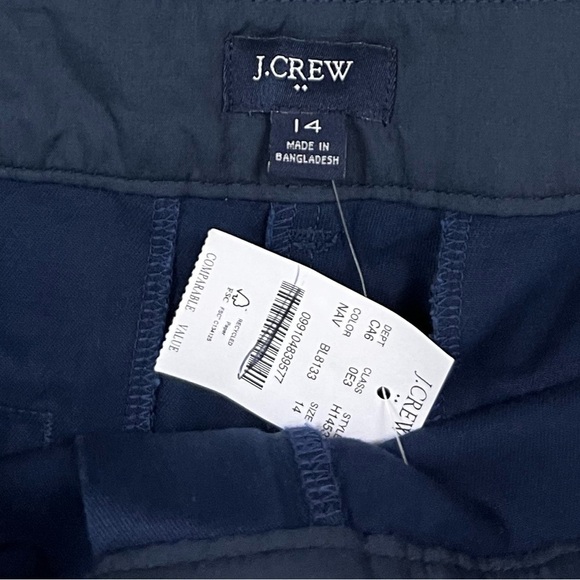 NWT J. Crew Factory 5" classic chino short In Navy - Picture 6 of 8